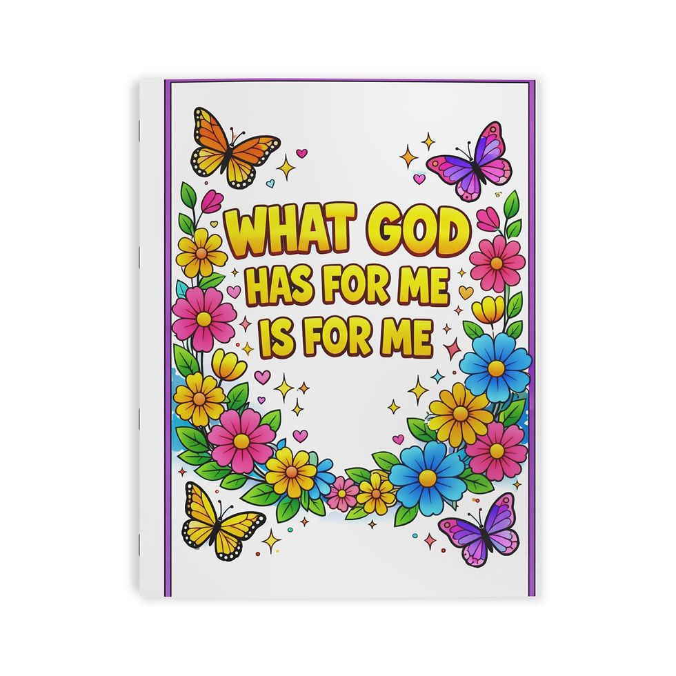 Thumbnail: What God Has For Me Is For Me Floral & Butterfly Inspirational Activity Book