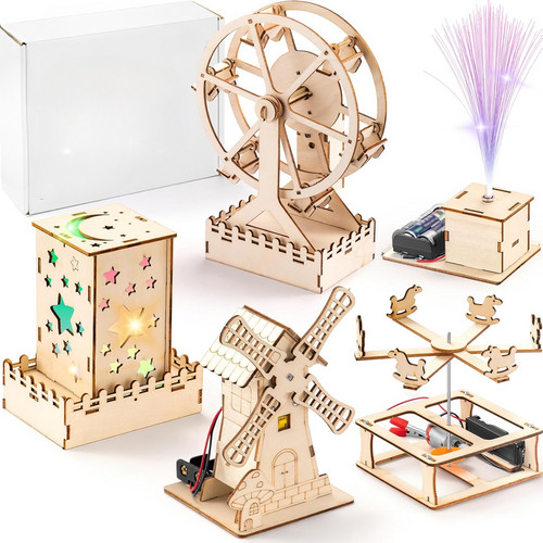 Wood Craft Kit STEM Kits DIY Science Building Projects 3D Wooden