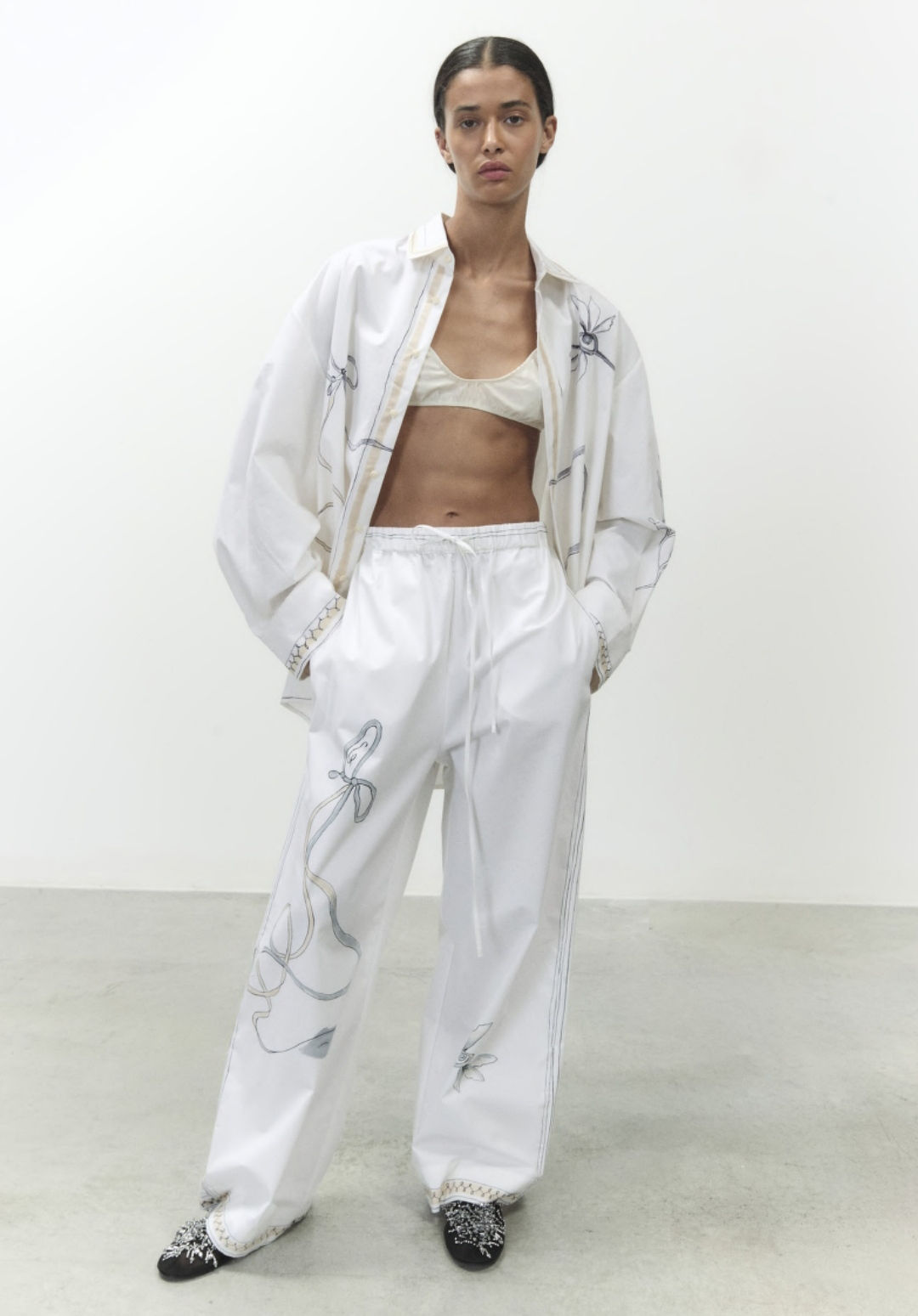 PANTALONE DIPINTO A MANO ALYSI