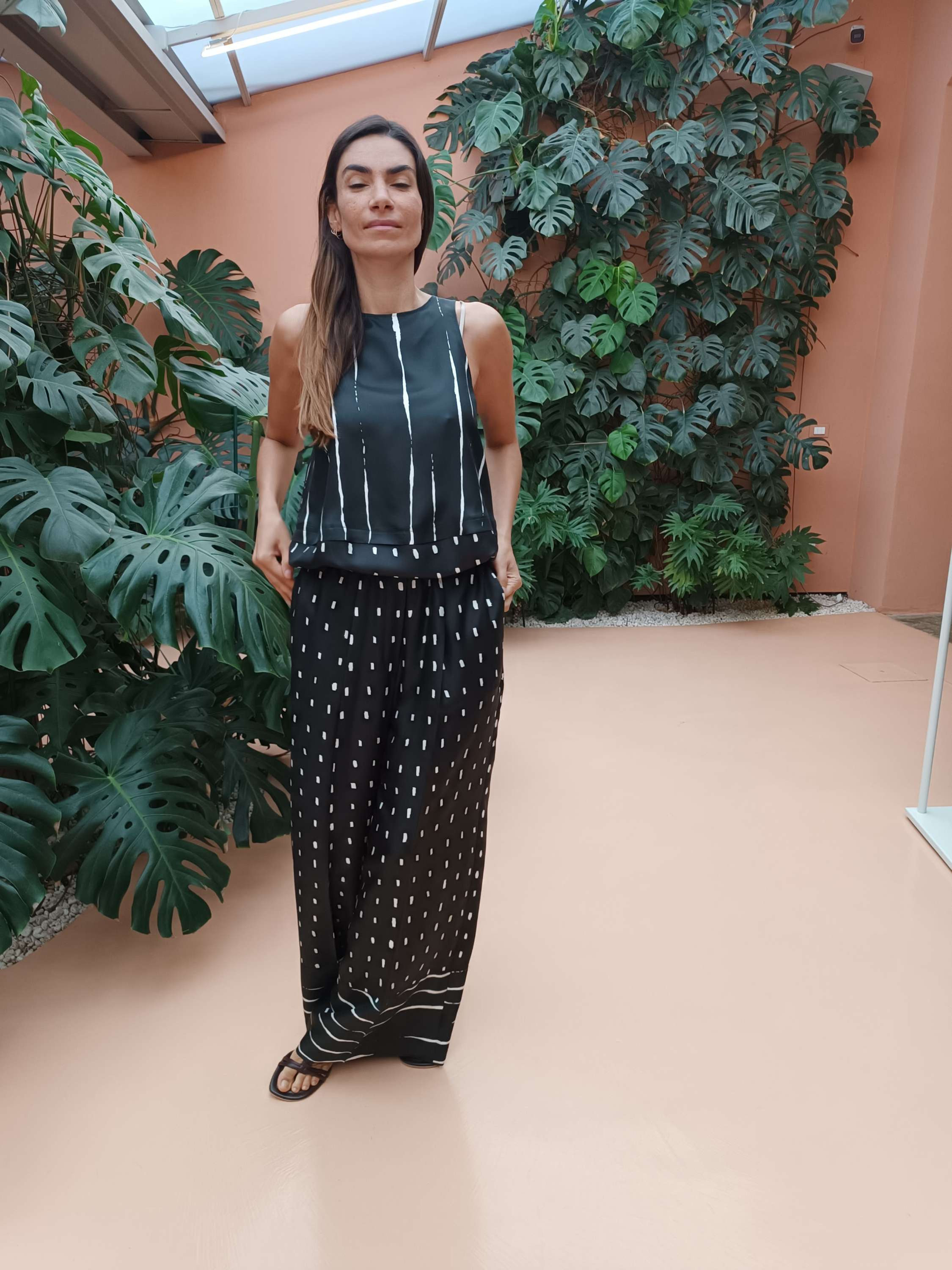 TOP SETA STAMPATA ALYSI 