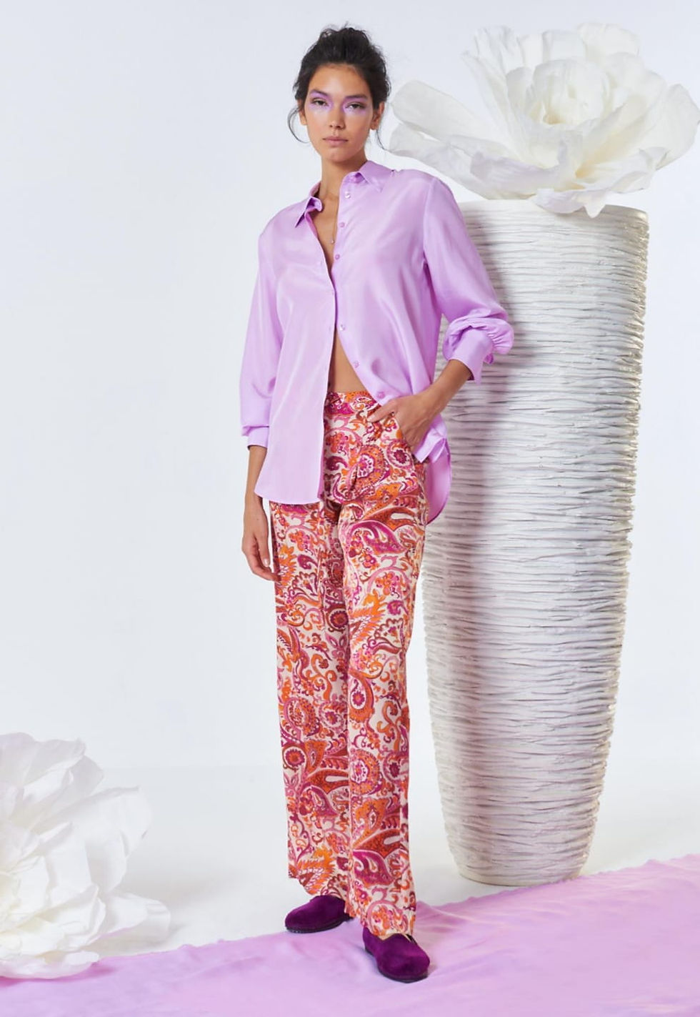 PANDRA CAMICIA SETA HANAMI D' OR 