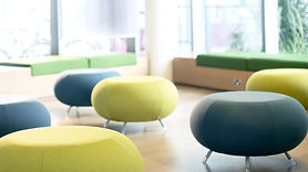 black and yellows chairs
