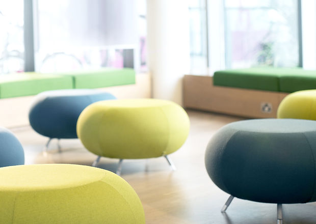 black and yellows chairs
