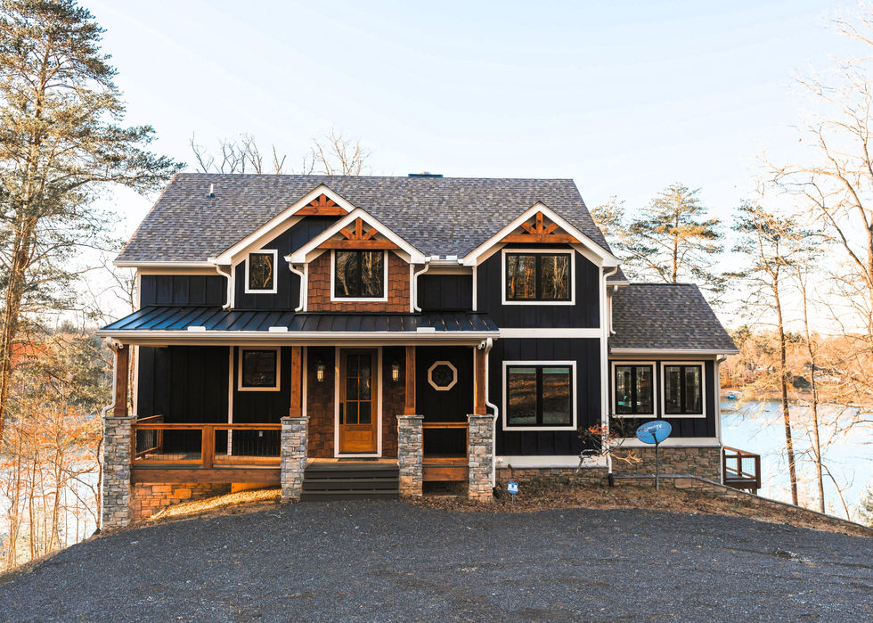 Nottely Lake is a custom home designed by architect James Knight of Reynard Custom Homes in Blairsville, GA