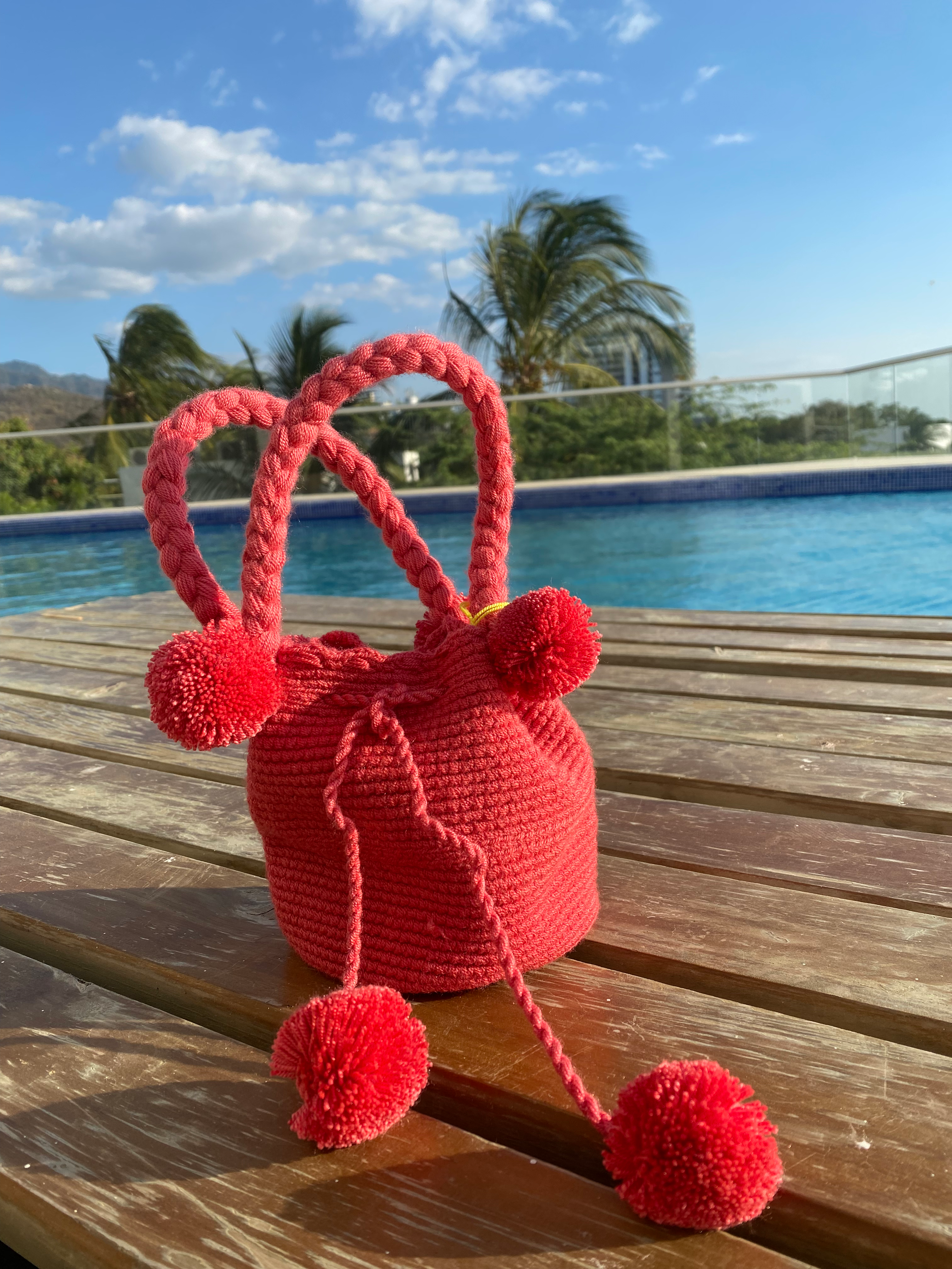 Pink Wayuu Mochila Tote (Mini)