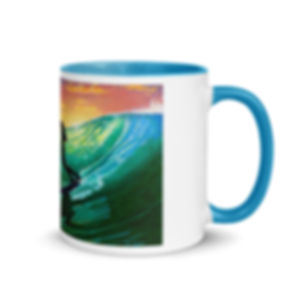 Soul Surfer by John Ramos Mug with Color Inside