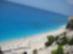 View from the Stairs of Egremni in Lefkada Shiny Greece