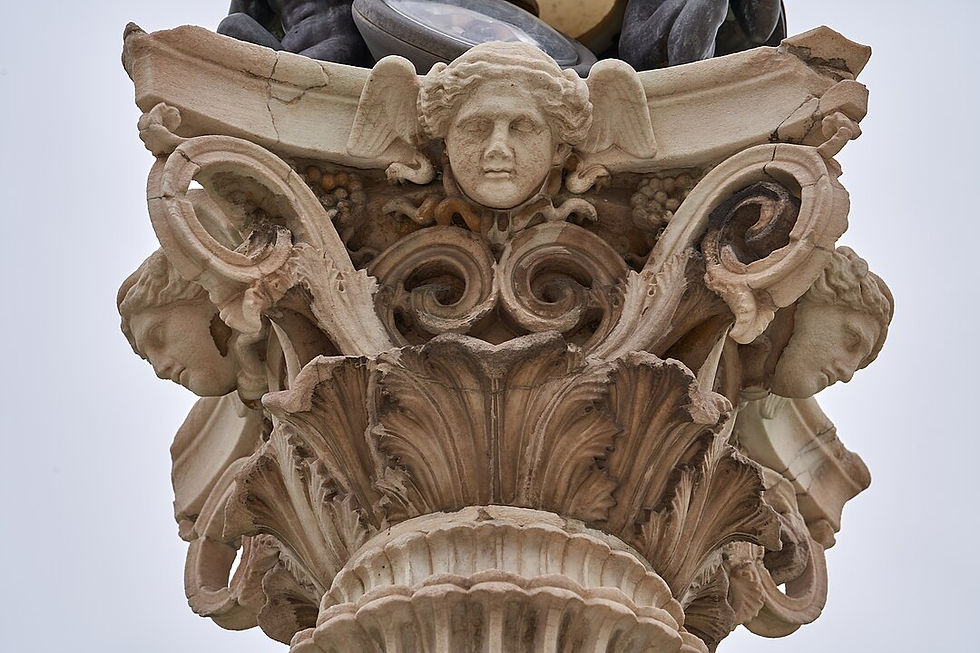 Athens Academy Detail of Lamp Post