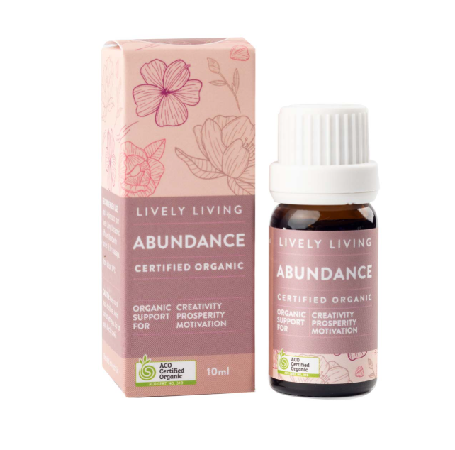 Lively Living ABUNDANCE Certified Organic Essential Oil Blend