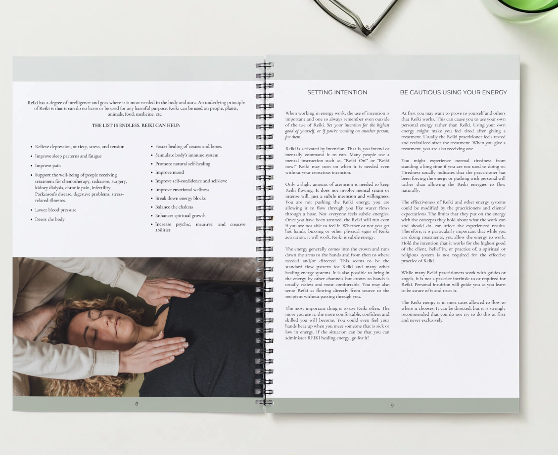Reiki I Shoden Manual & 21 Day Attunement Journal - Digital e-Book