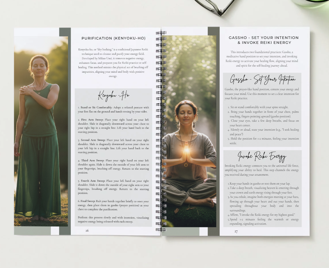 Reiki I Shoden Manual & 21 Day Attunement Journal - Digital e-Book