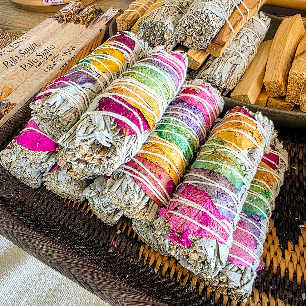 Californian White Sage & 7 Chakra Flower Smudge Stick