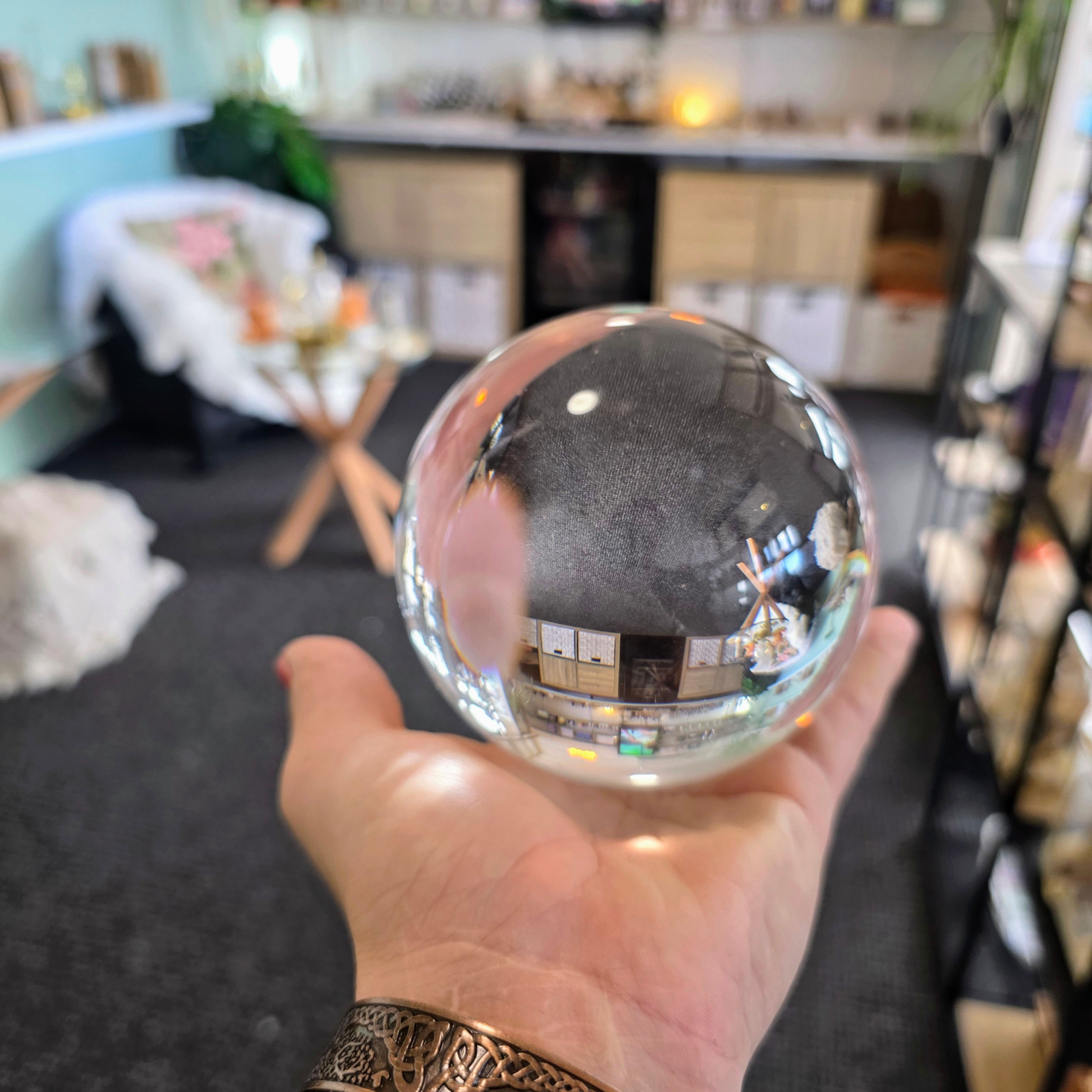 Clear Crystal Ball - 10cm