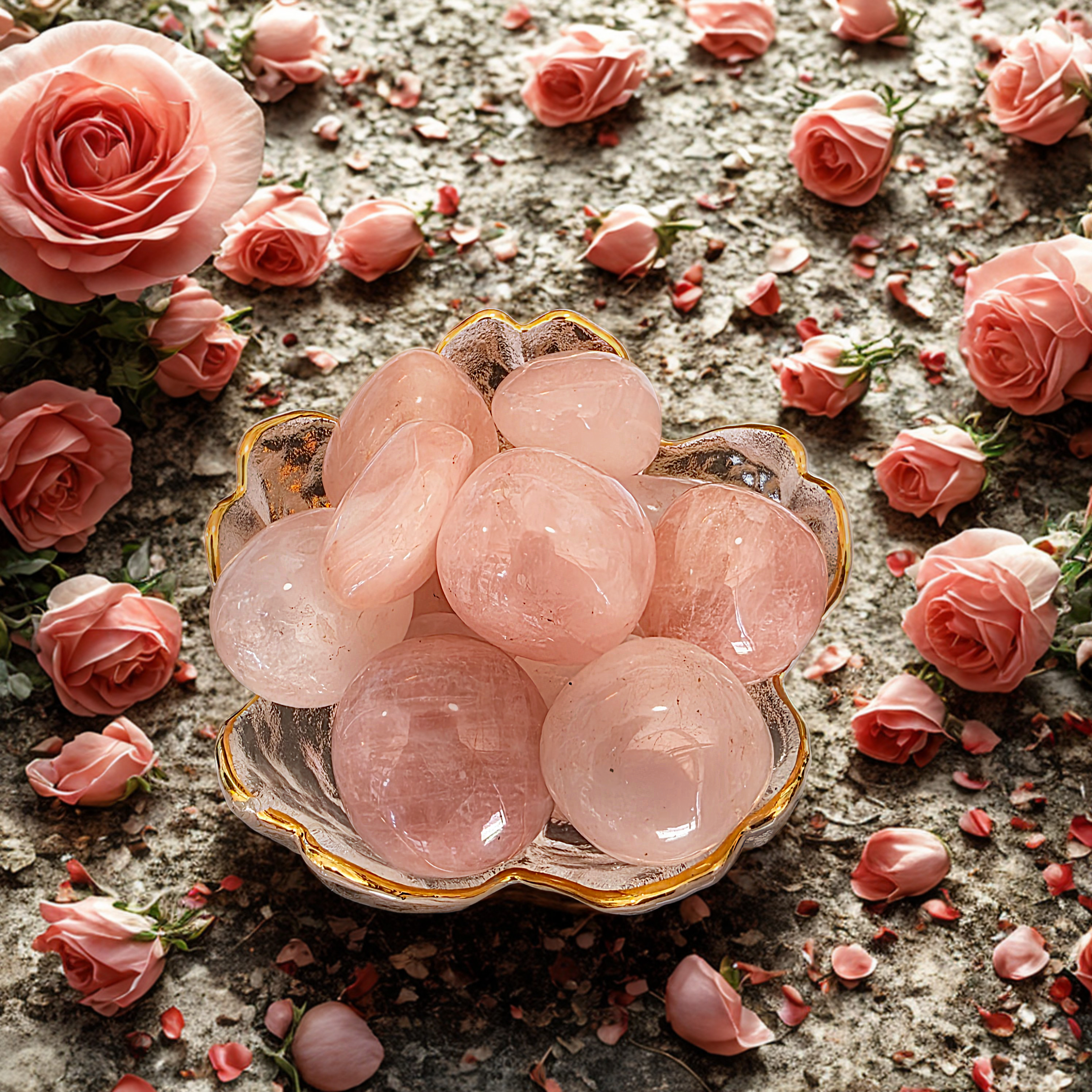 Rose Quartz Tumbled Stone | Heart Chakra: Love, Compassion, Beauty, Harmony