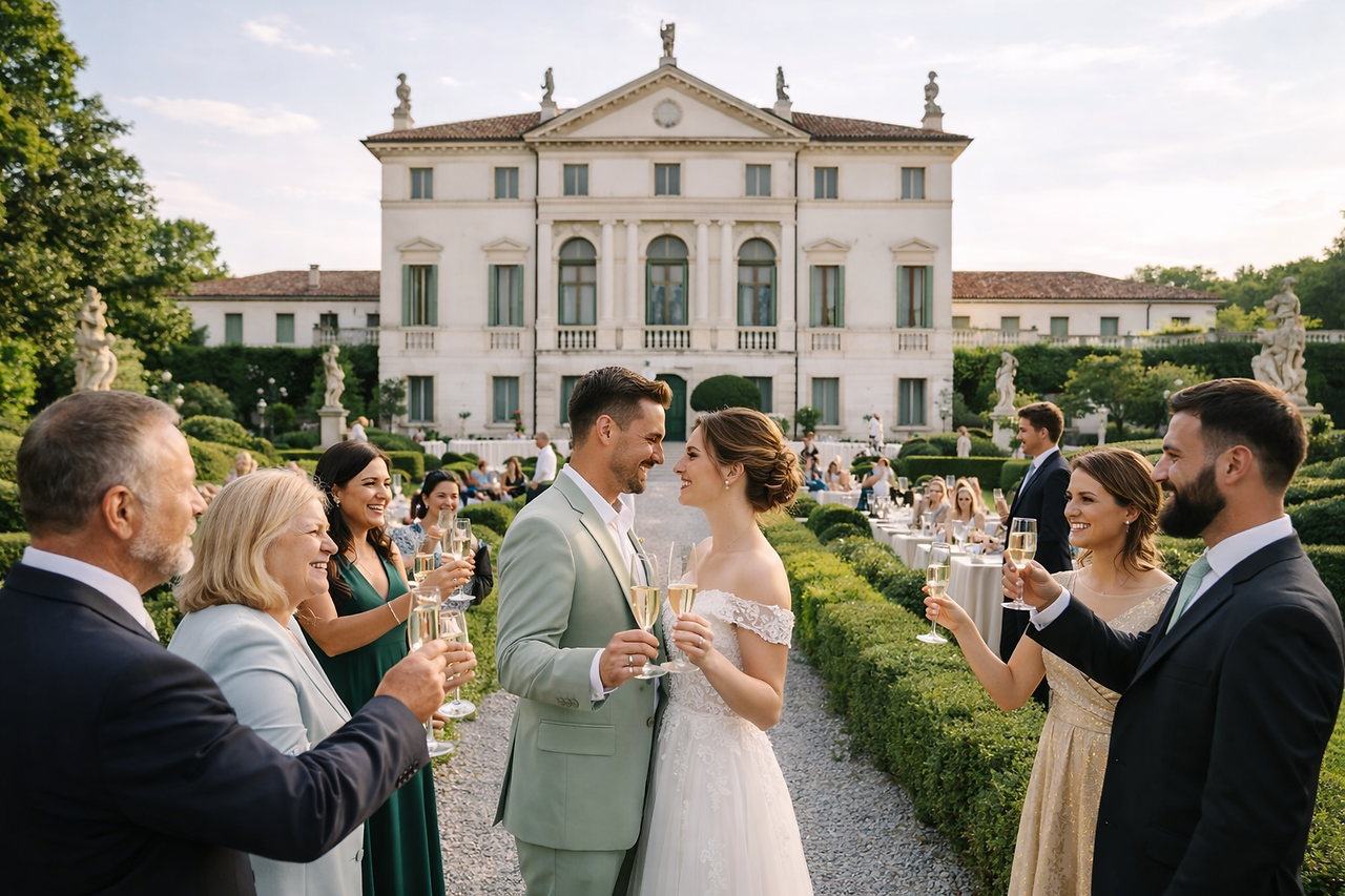 destination wedding veneto's villas