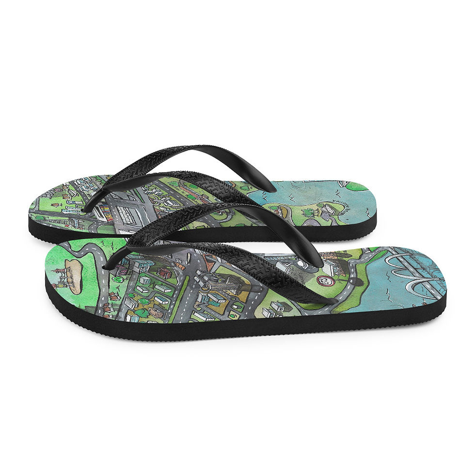 Miniatura: Chinelo - Mapa - Brasília Flip-Flops