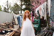 Girl in Backyard