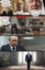 Figure 92 - Putin deprived of his powers by Patriarch Kirill watches helplessly as the planet is ruined