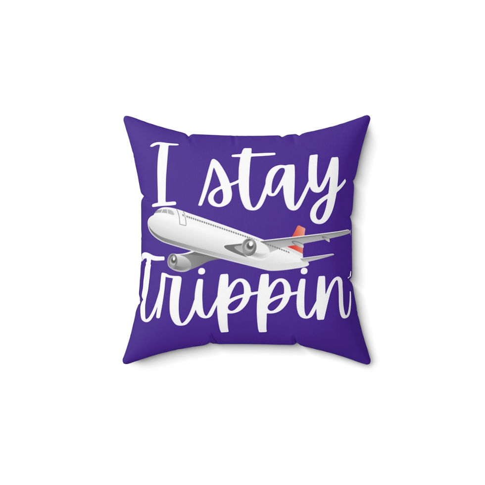 Thumbnail: Stay Trippin Spun Polyester Square Pillow