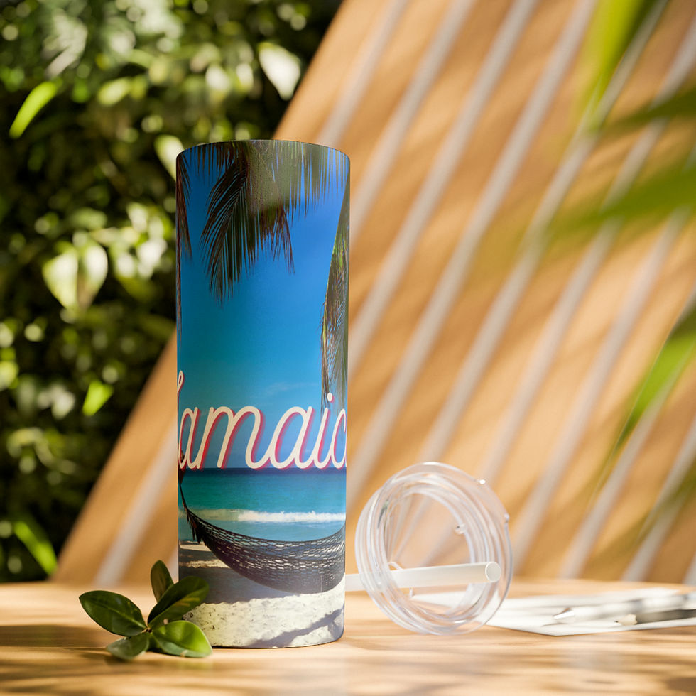 Thumbnail: Jamaica Skinny Tumbler with Straw, 20oz