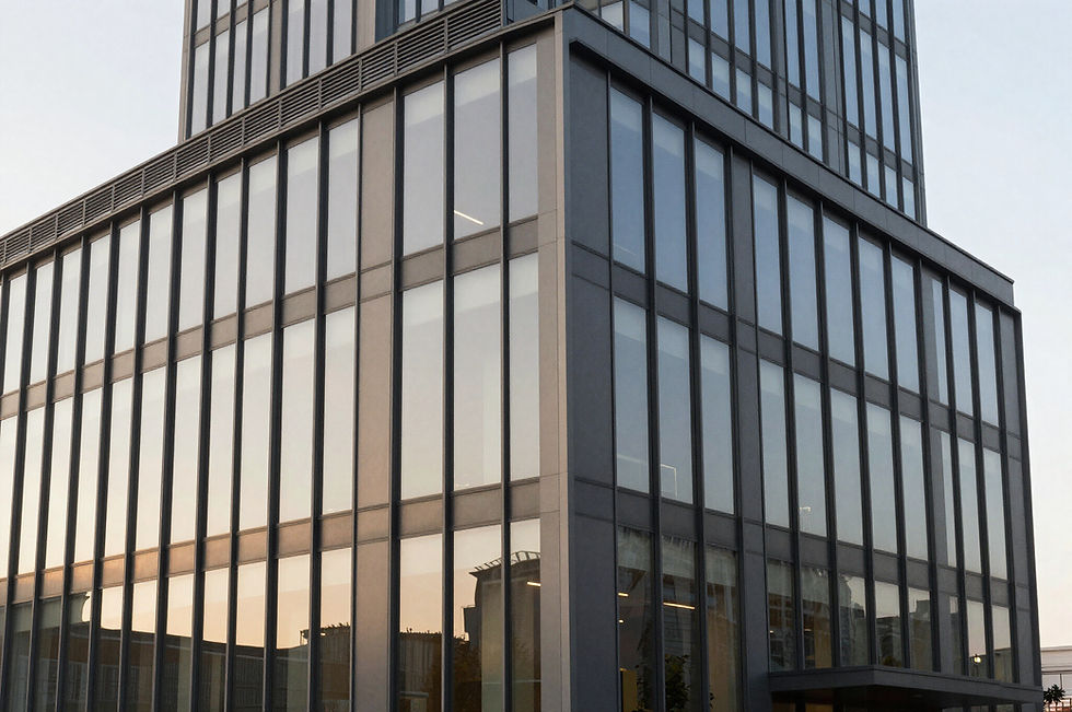 Modern commercial building exterior