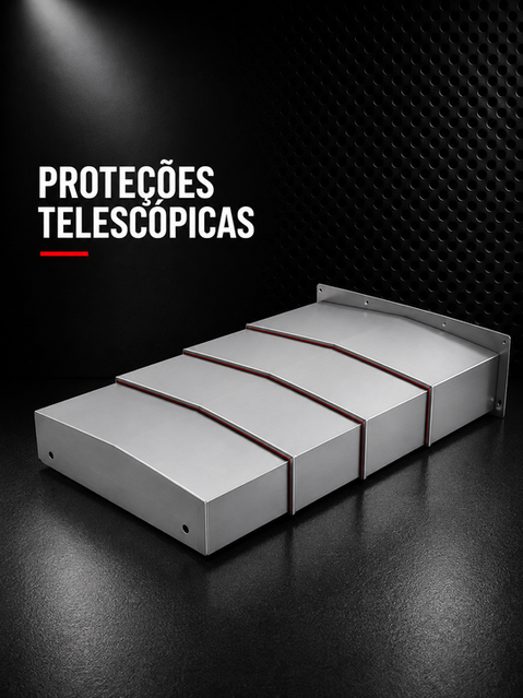 proteção telescópica duas águas aberta