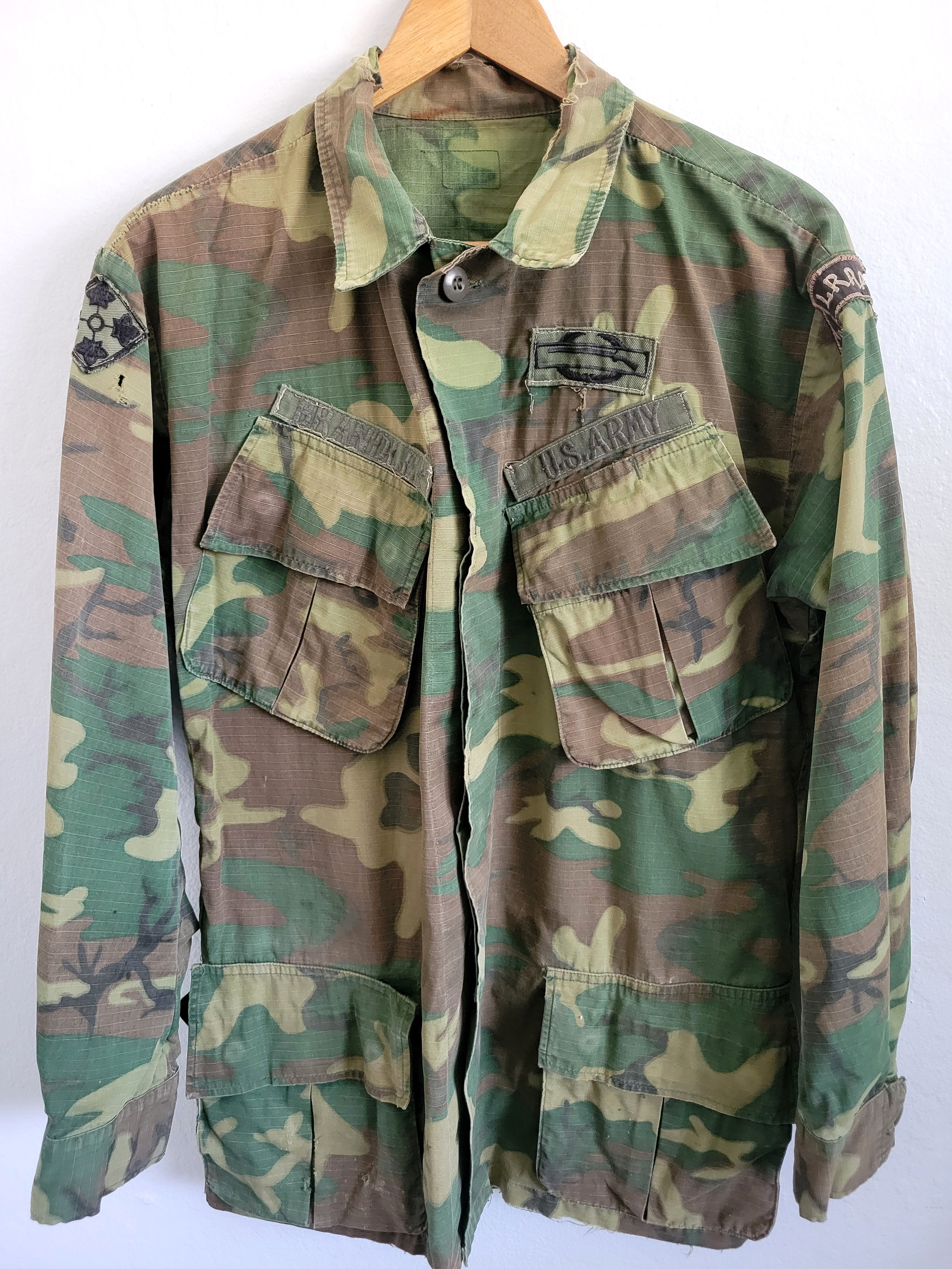 Vintage 1968-70 US Army ERDL Camo Vietnam Jungle Jacket M