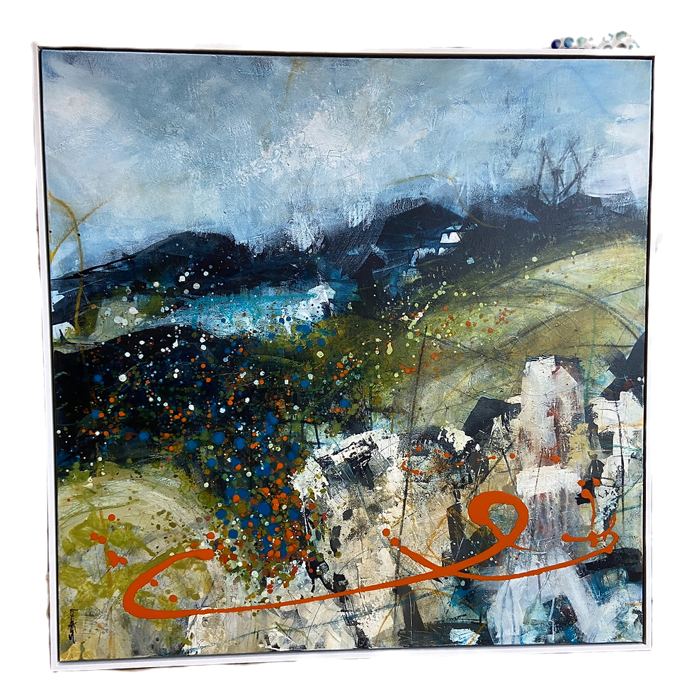 Wind Power - Mixed media Abstract Art by Sam Harrison