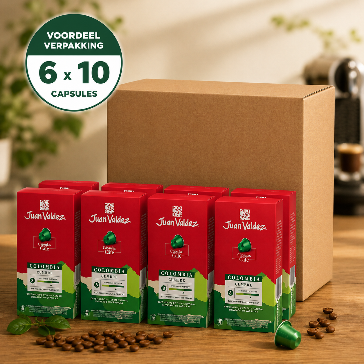 Voordeel pack 6 X Cumbre Dark Roast * Nespresso cups #10*