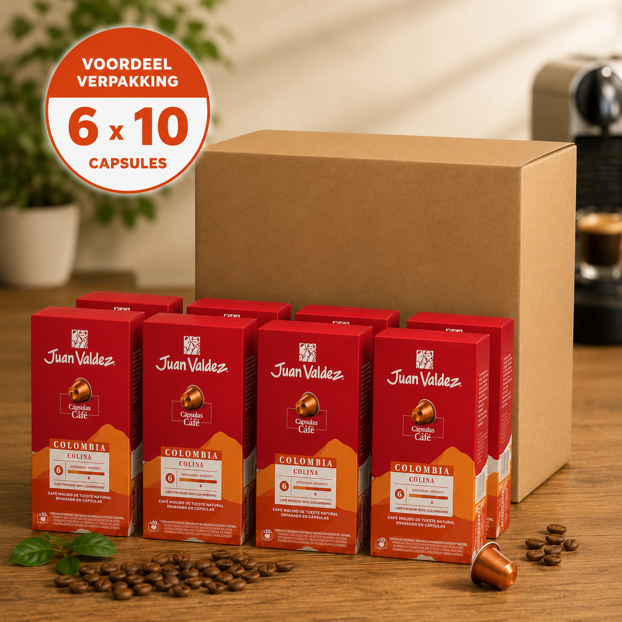Voordeel pack 6 X Coline Medium Roast * Nespresso cups #10*