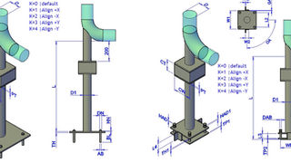 AutoCAD Plant 3D Elbow Trunnion Pipe Support