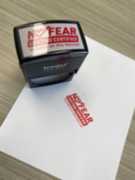 No Fear Stamp