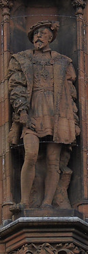 statues of King James V scottish national portrait gallery queen street edinburgh