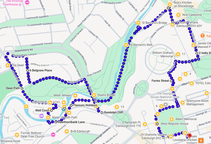 Dean Tour Map
