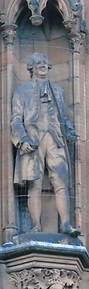 statues of Sir Ralph Abercrombie, David Hume, Adam Smith scottish national portrait gallery queen street edinburgh