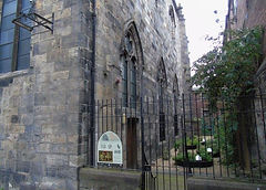 Trinity Apse Church Nor Loch now Chalmer's Close High Street Royal Mile Edinburgh