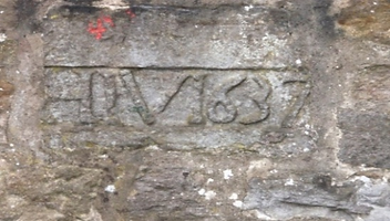 Wall Marriage stone in Mound Place Edinburgh