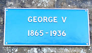 George V Plaque