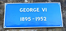 George VI Plaque