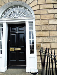 Robert Philip  Lived Here. 45 Charlotte Square Edinburgh