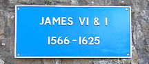 James VI & I Plaque