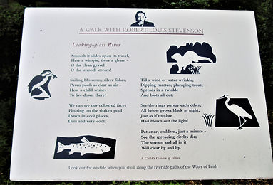 A walk with Robert Louis Stevenson Looking – glass River