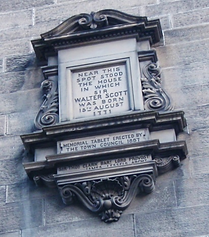 Walter Scott Plaque Guthrie Street