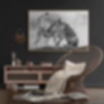 Inspirational wall mockup with this print