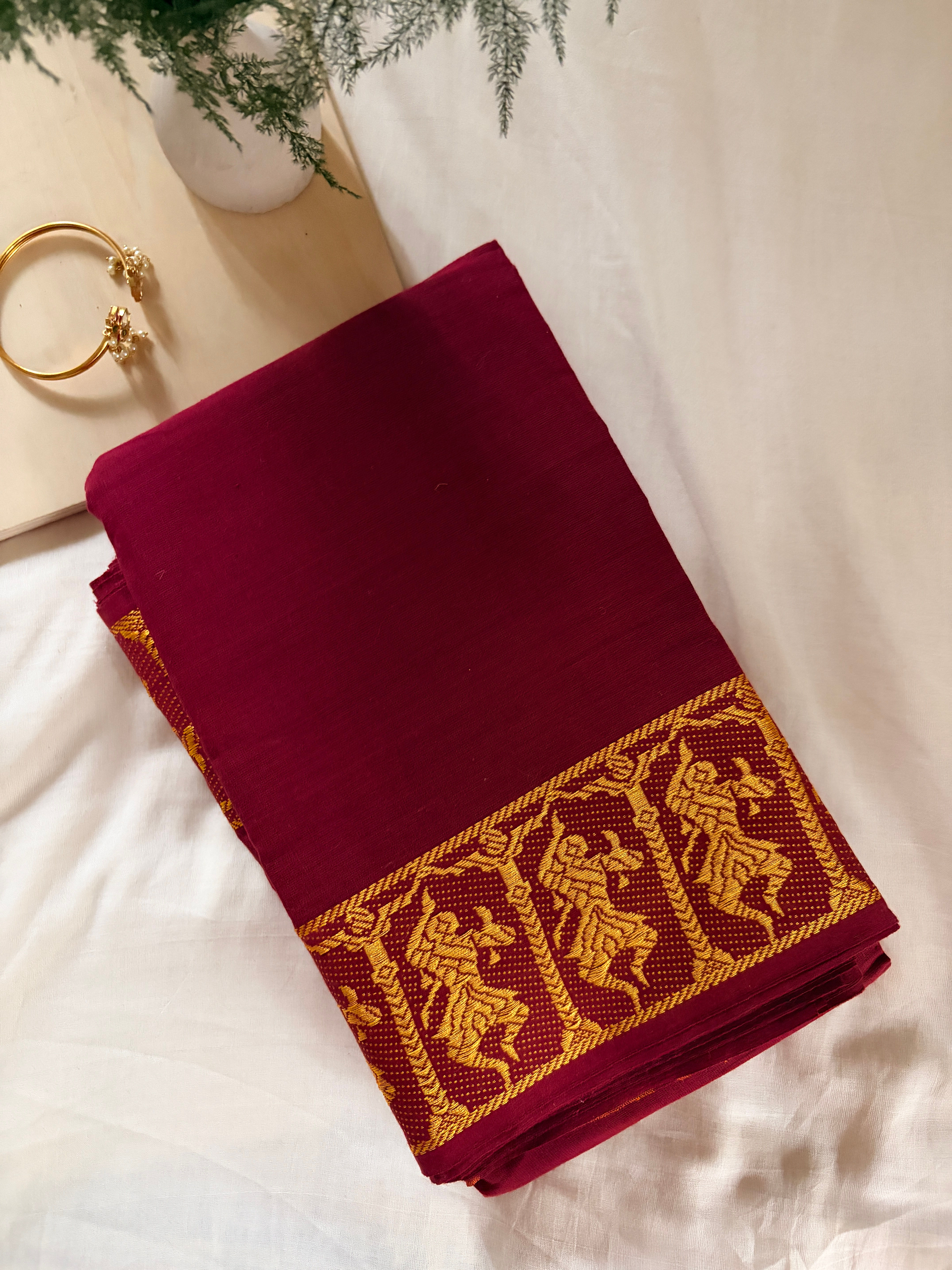 Doll Bordered Practice Saree | Evergreen Lady