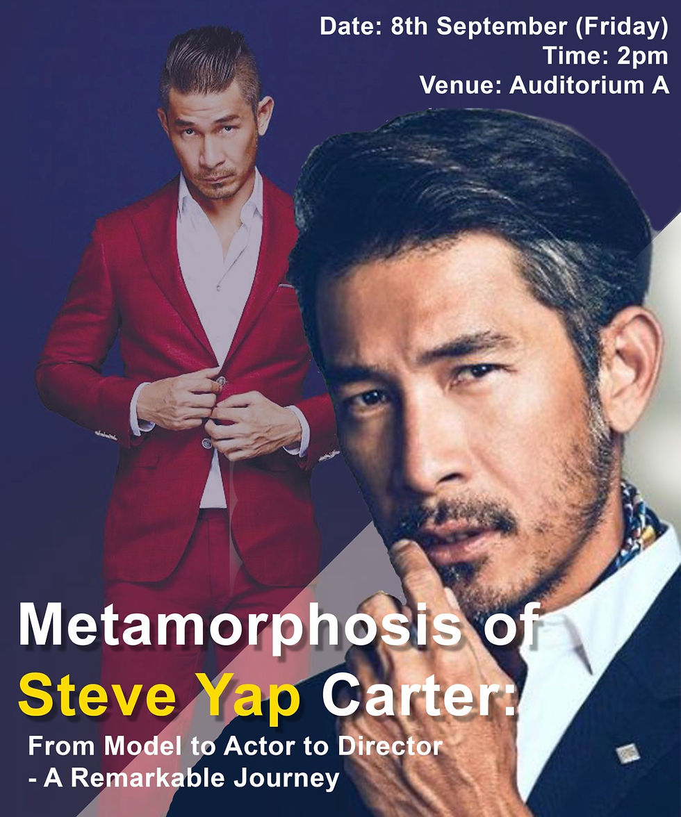 Metamorphosis of Steve Yap Carter: From Model to Actor to Director - A Remarkable Journey