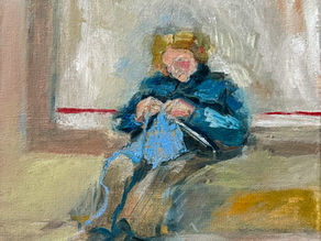 The Knitting Lady-A New Direction In My Painting Inspired By Chianni