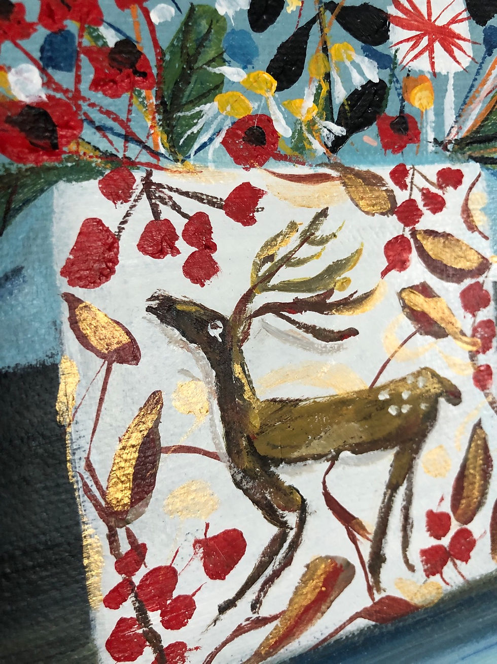 Thumbnail: Gold Stag Mug And Flowers