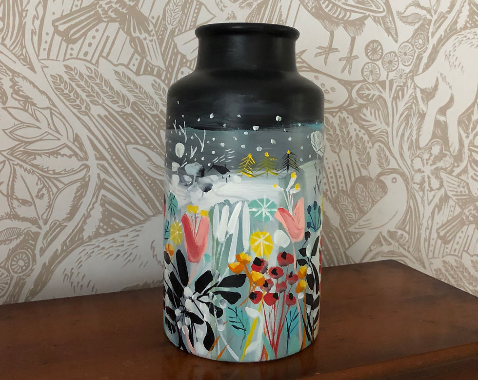 Thumbnail: SOLD When The Snow Comes Vase