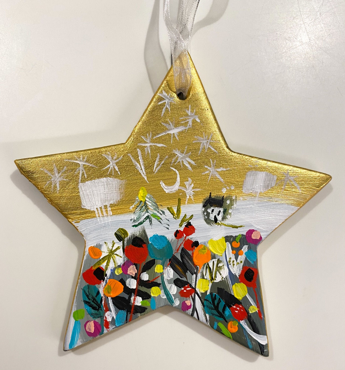 Gold Star Christmas Tree